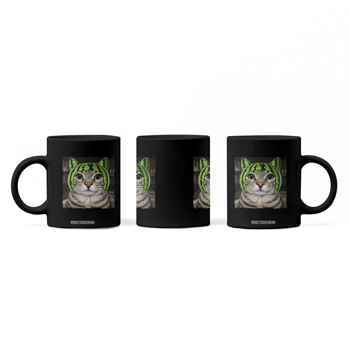 Watermelon Cat Silly Cat Meme Coffee Mug TS10 Print Your Wear