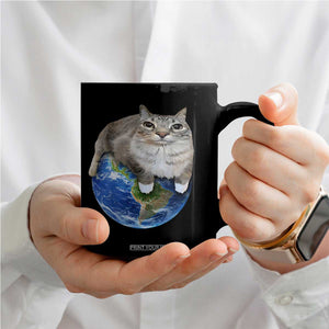 Earth Cat Silly Cat Meme Coffee Mug TS10 Print Your Wear