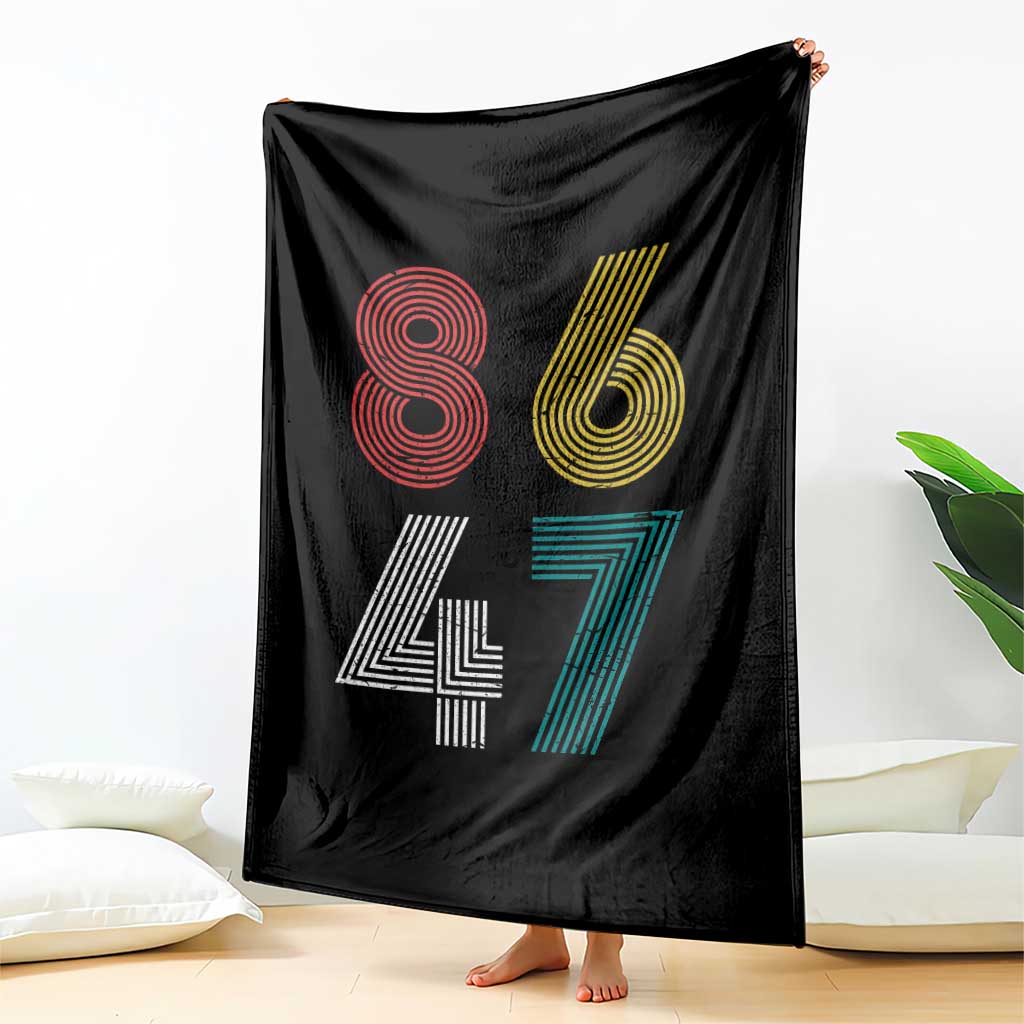 Retro 8647 Throw Blanket Classic Retro Vintage 80s Subtle FDT TS10 Print Your Wear