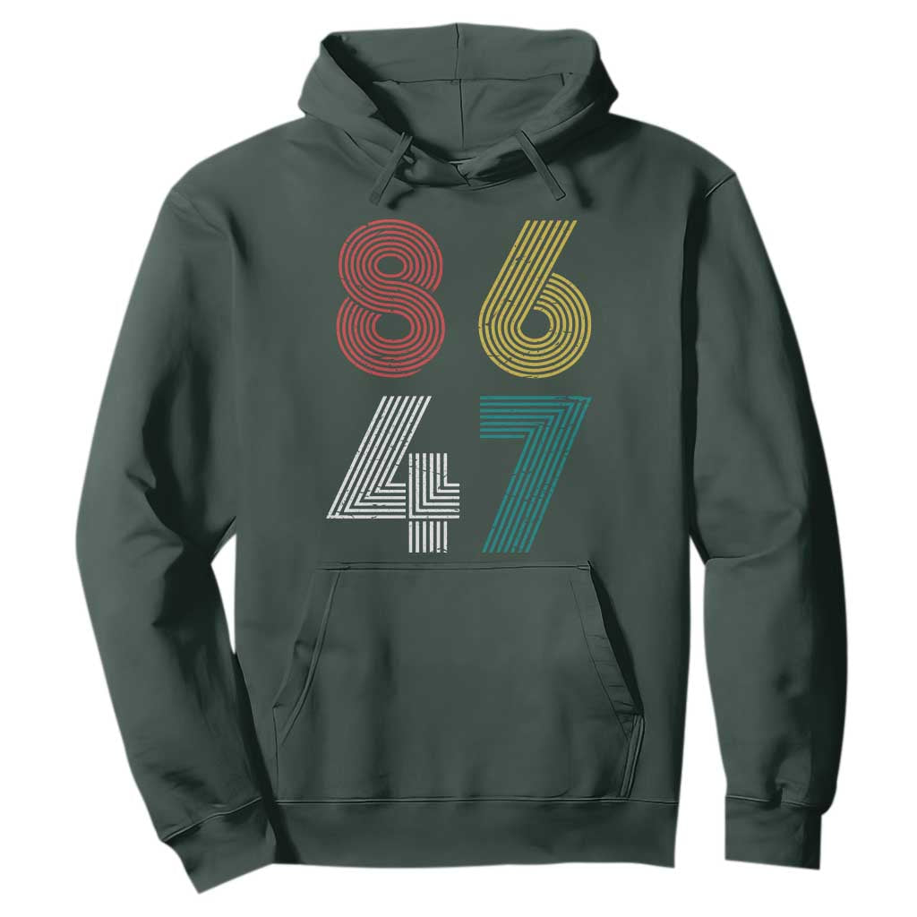 Retro 8647 Hoodie Classic Retro Vintage 80s Subtle FDT TS10 Dark Forest Green Print Your Wear