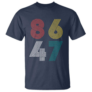 Retro 8647 T Shirt - Classic Vintage 80s Subtle FDT Political Humor Tee TS10 Navy Print Your Wear