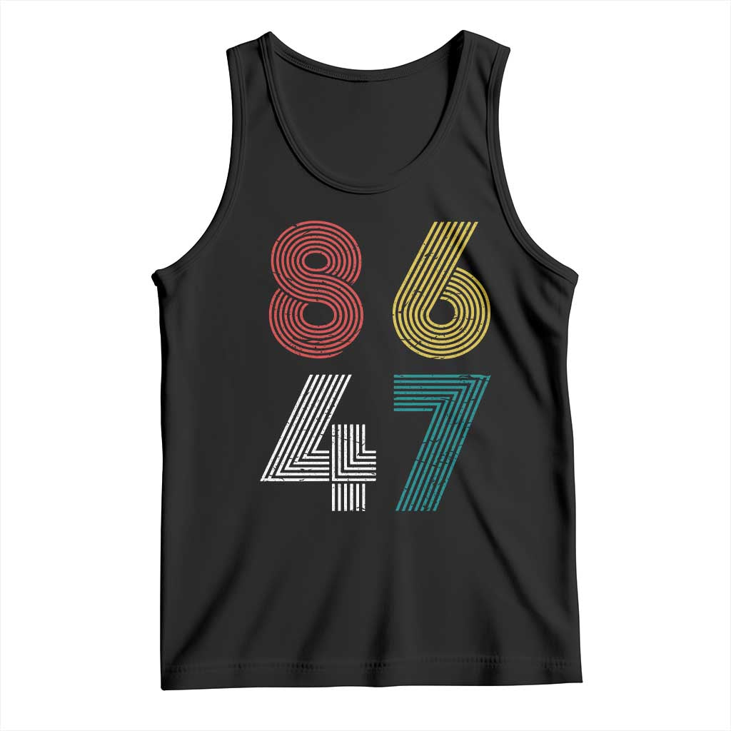 Retro 8647 Tank Top Classic Retro Vintage 80s Subtle FDT TS10 Black Print Your Wear