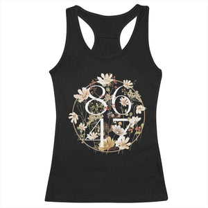 Retro 8647 Racerback Tank Top Subtle FDT Wild Flower Aesthetic TS10 Black Print Your Wear