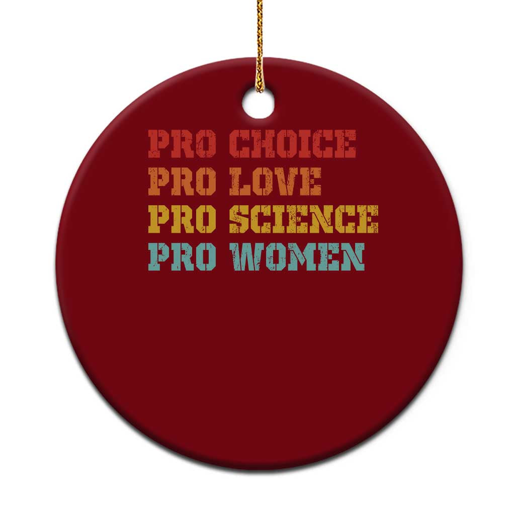 Pro Choice Pro Love Pro Science Pro Women Ceramic Ornament Retro Equal Rights TS10 1pc Red Print Your Wear