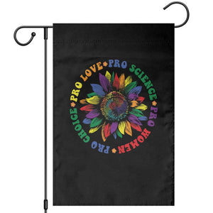 Pro Choice Women Rights Garden Flag Equal Rights Multicolored Flowers TS10 Black Print Your Wear