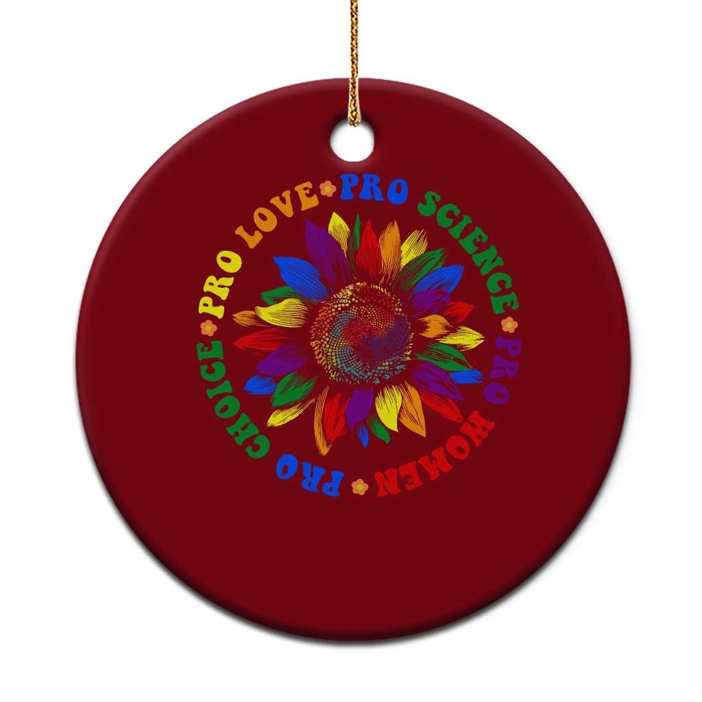 Pro Choice Women Rights Ceramic Ornament Equal Rights Multicolored Flowers TS10 1pc Red Print Your Wear