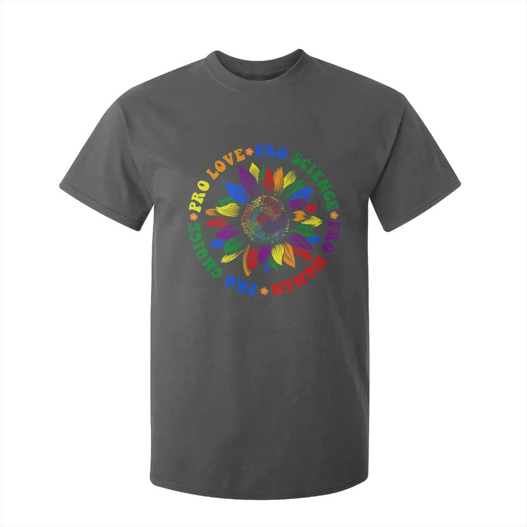 Pro Choice Women Rights T Shirt For Kid Equal Rights Multicolored Flowers TS10 Dark Heather Print Your Wear