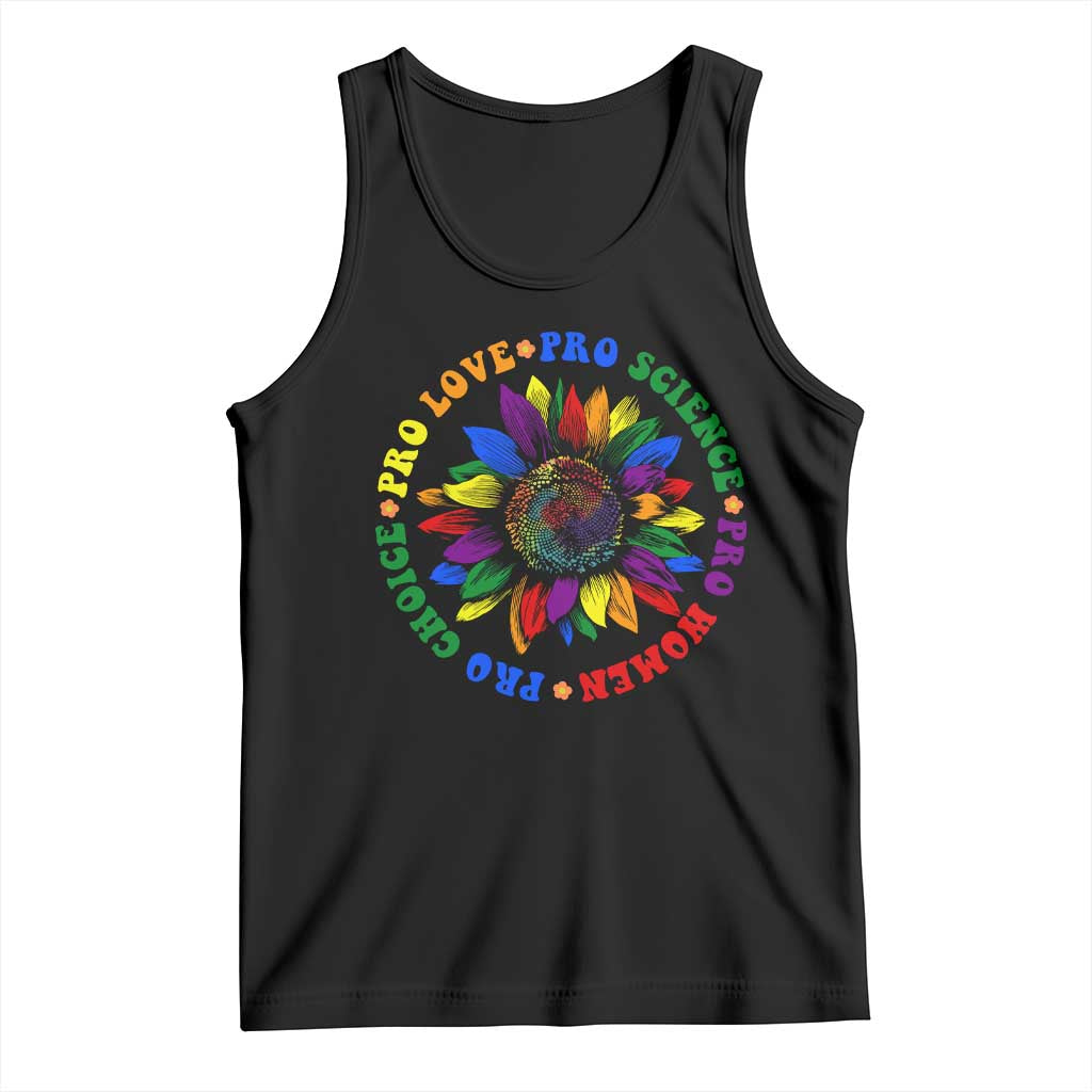 Pro Choice Women Rights Tank Top Equal Rights Multicolored Flowers TS10 Black Print Your Wear