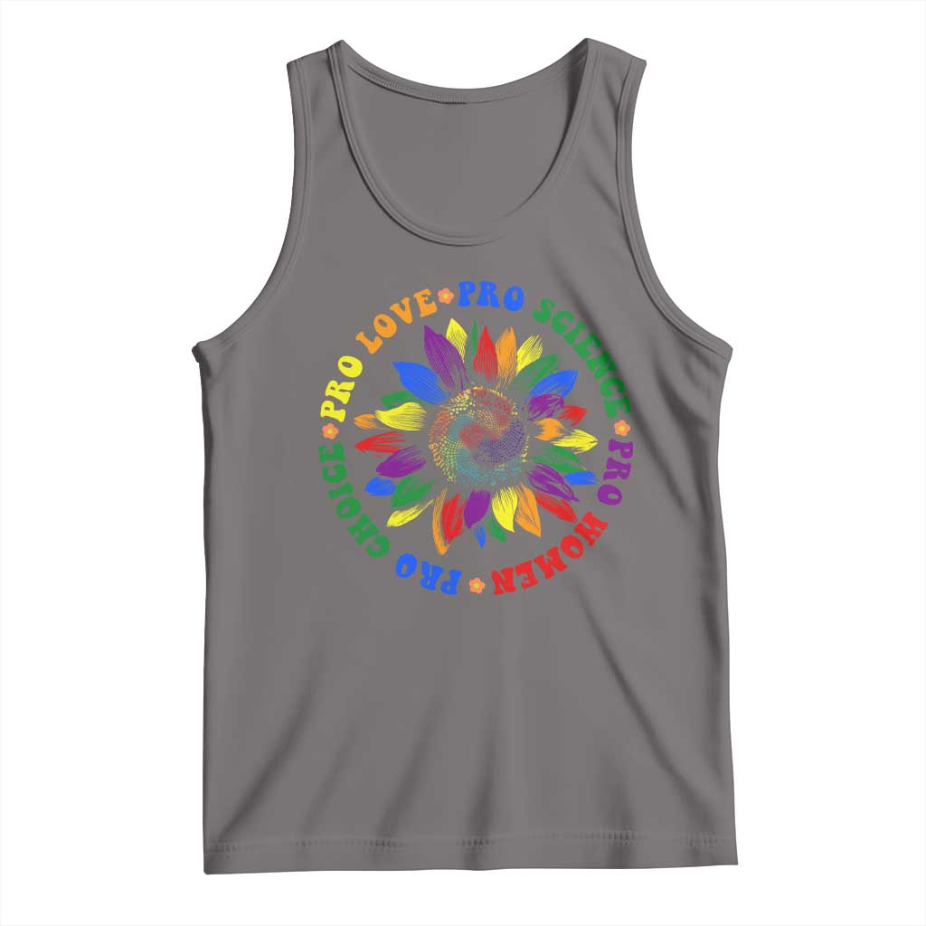 Pro Choice Women Rights Tank Top Equal Rights Multicolored Flowers TS10 Deep Heather Print Your Wear