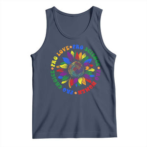 Pro Choice Women Rights Tank Top Equal Rights Multicolored Flowers TS10 Navy Print Your Wear
