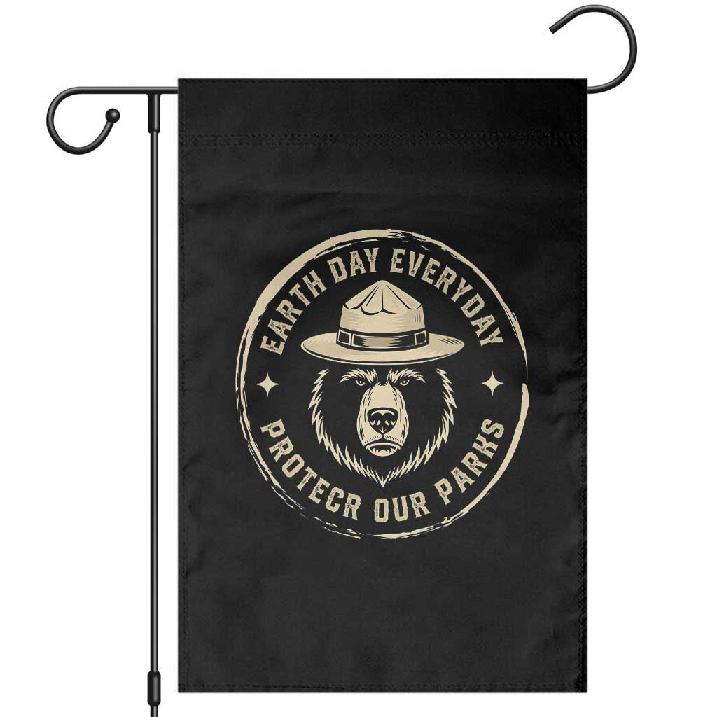 Earth Day Protect Our Parks Garden Flag Vintage Retro Bear TS10 Black Print Your Wear