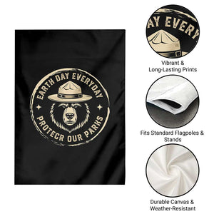 Earth Day Protect Our Parks Garden Flag Vintage Retro Bear TS10 Print Your Wear