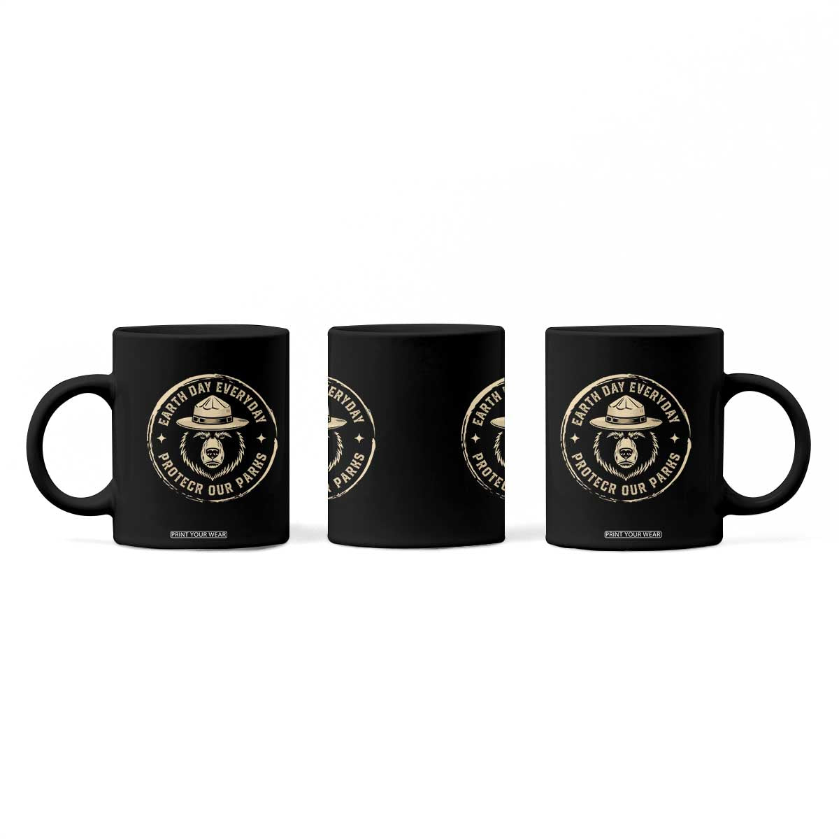 Earth Day Protect Our Parks Coffee Mug Vintage Retro Bear TS10 Print Your Wear