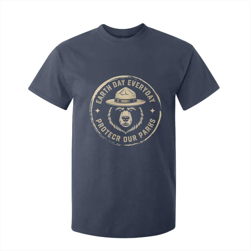 Earth Day Protect Our Parks T Shirt For Kid Vintage Retro Bear TS10 Navy Print Your Wear