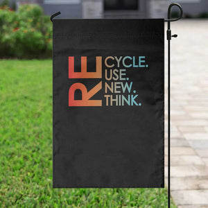 Environmental Activism Garden Flag Recycle Reuse Renew Rethink Earth Day TS10 Print Your Wear