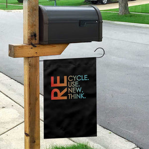 Environmental Activism Garden Flag Recycle Reuse Renew Rethink Earth Day TS10 Print Your Wear