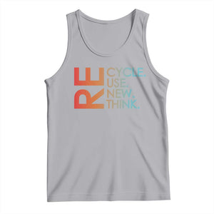 Environmental Activism Tank Top Recycle Reuse Renew Rethink Earth Day TS10 Athletic Heather Print Your Wear