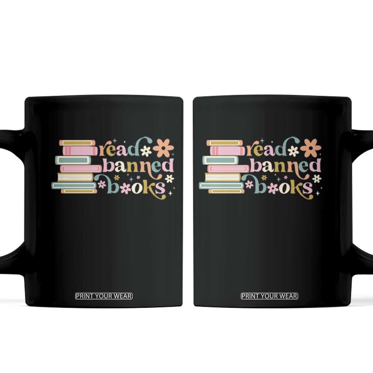 Vintage Read Banned Books Coffee Mug TS10 Black Print Your Wear
