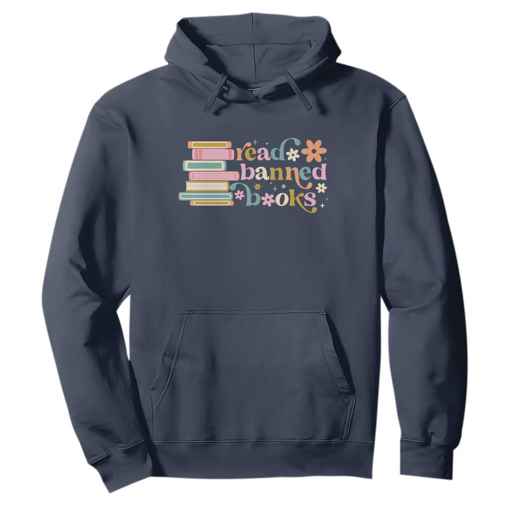 Vintage Read Banned Books Hoodie TS10 Navy Print Your Wear