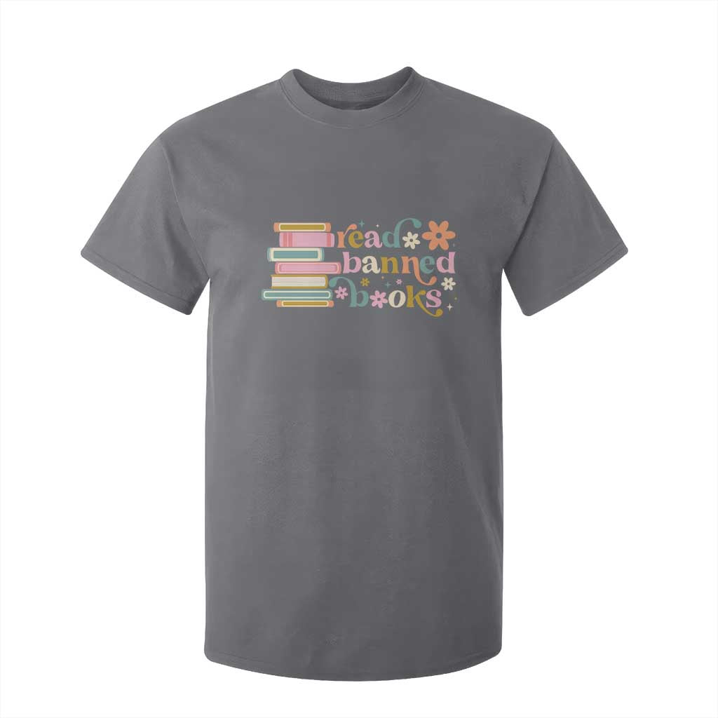 Vintage Read Banned Books T Shirt For Kid TS10 Charcoal Print Your Wear
