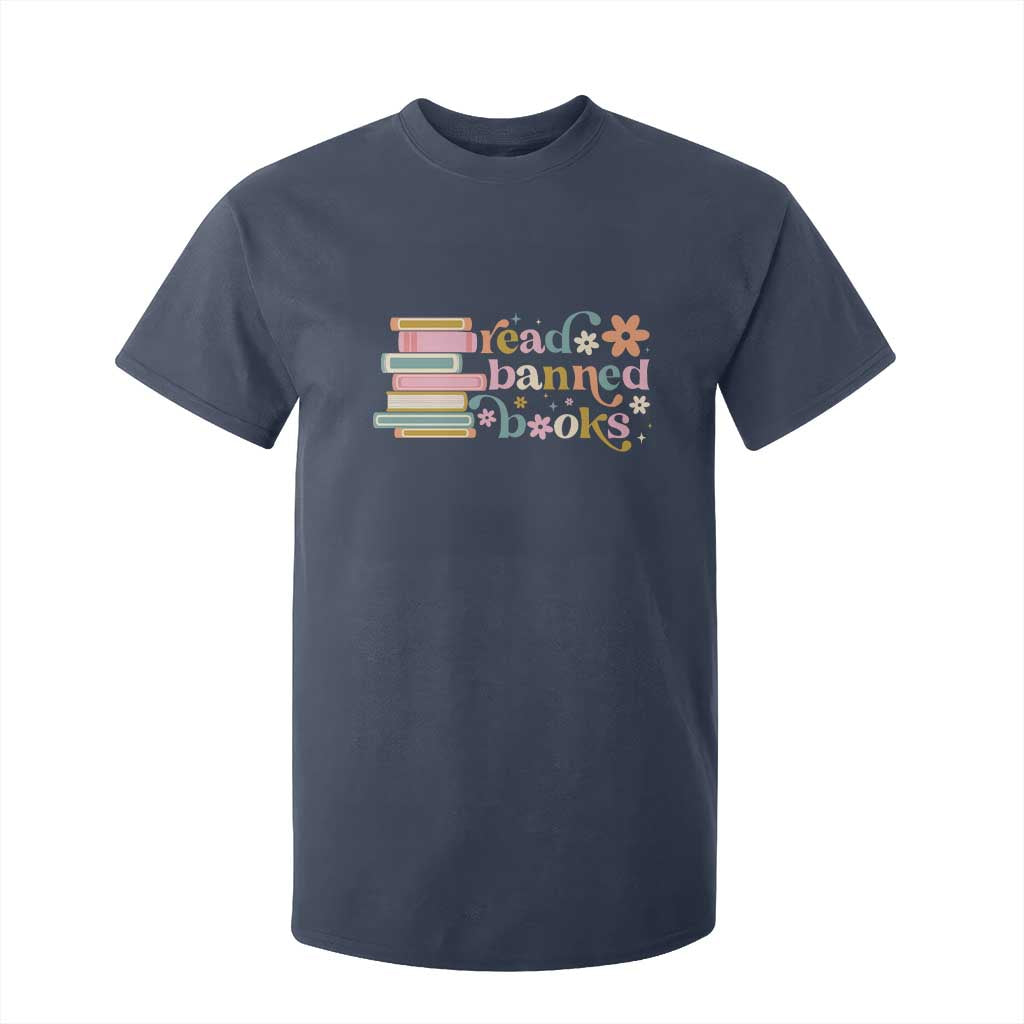 Vintage Read Banned Books T Shirt For Kid TS10 Navy Print Your Wear