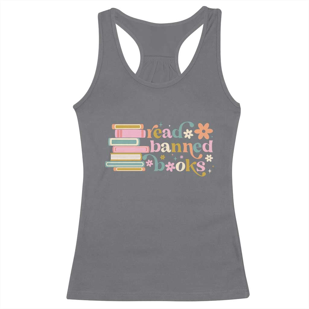 Vintage Read Banned Books Racerback Tank Top TS10 Charcoal Print Your Wear