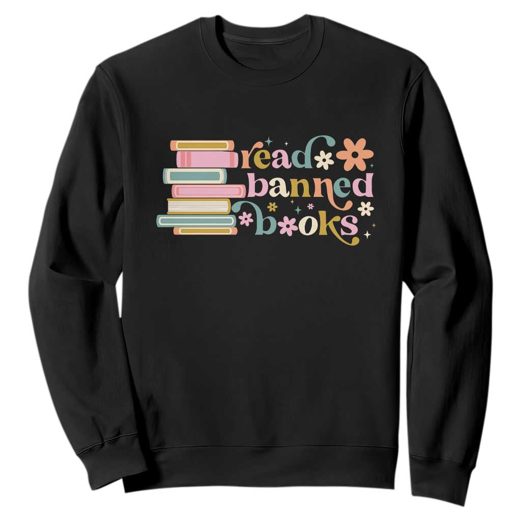 Vintage Read Banned Books Sweatshirt TS10 Black Print Your Wear