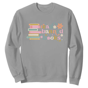 Vintage Read Banned Books Sweatshirt TS10 Sport Gray Print Your Wear