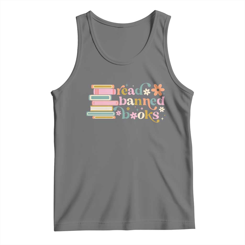 Vintage Read Banned Books Tank Top TS10 Black Heather Print Your Wear