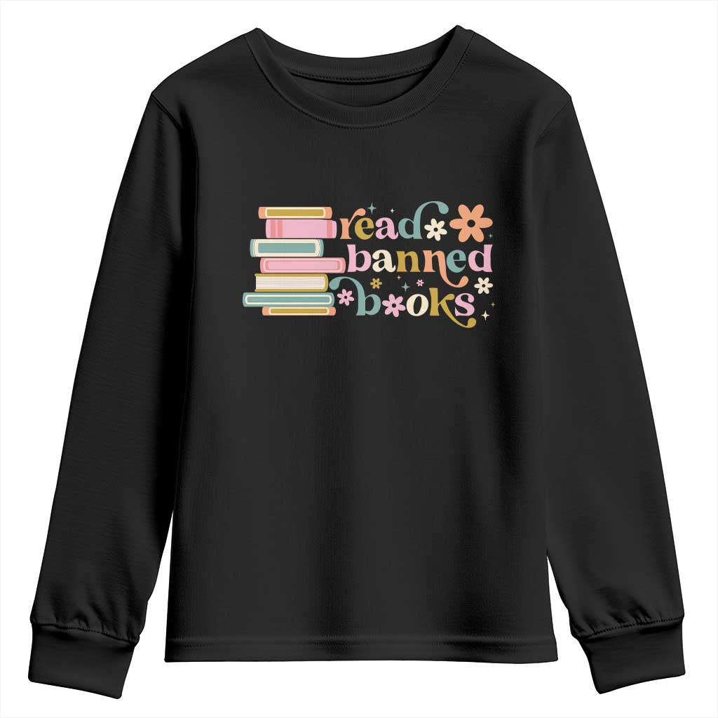 Vintage Read Banned Books Youth Sweatshirt TS10 Black Print Your Wear