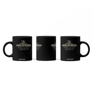Abibliophobia Coffee Mug Funny Reading Bookworm Book Lover Reader Gift TS10 Print Your Wear