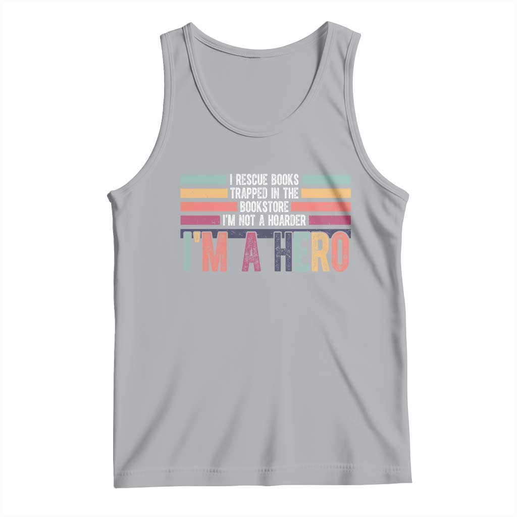 Book Lover Tank Top I Rescue Books TS10 Athletic Heather Print Your Wear