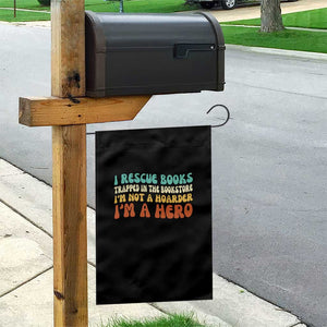 I Rescue Books Garden Flag Funny Booksellers Bookworm Book Lover Reader Gift TS10 Print Your Wear