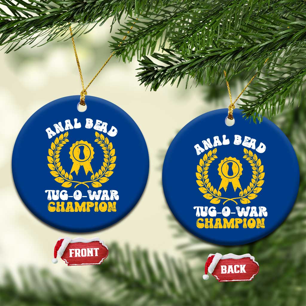 Bead Tug O War Champion Ceramic Ornament Funny Sarcastic Saying Weird Gag Gift TS10 1pc Blue Print Your Wear