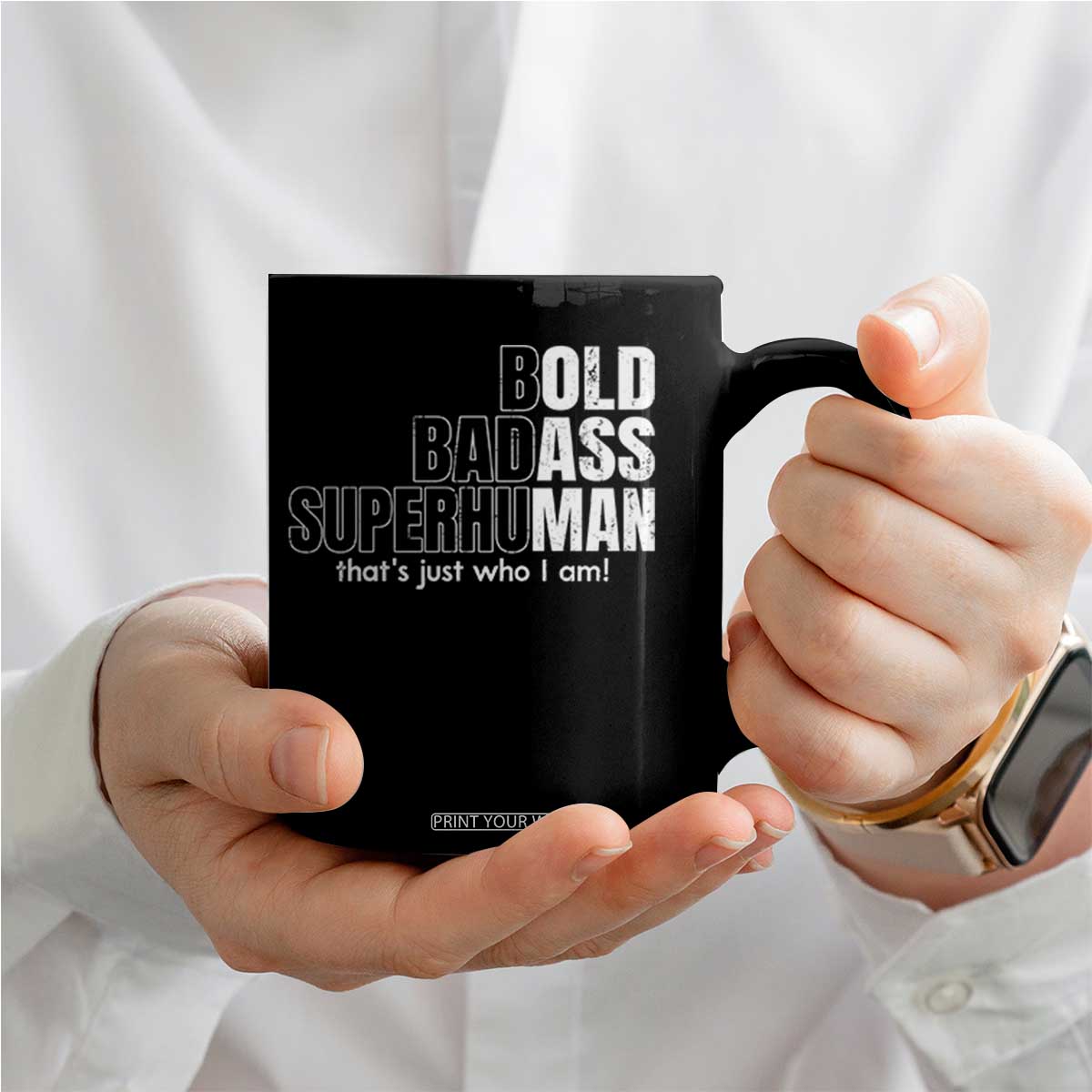 Funny Bald Dad Coffee Mug Old Man Saying Gag Gift Fathers Day TS10 Print Your Wear