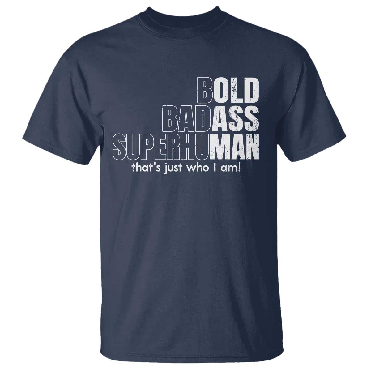 Funny Bald Dad T Shirt Old Man Saying Gag Gift Fathers Day TS10 Navy Print Your Wear