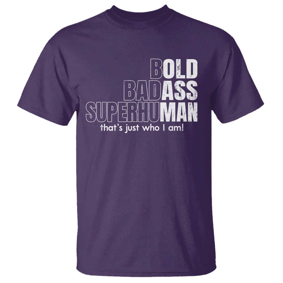 Funny Bald Dad T Shirt Old Man Saying Gag Gift Fathers Day TS10 Purple Print Your Wear
