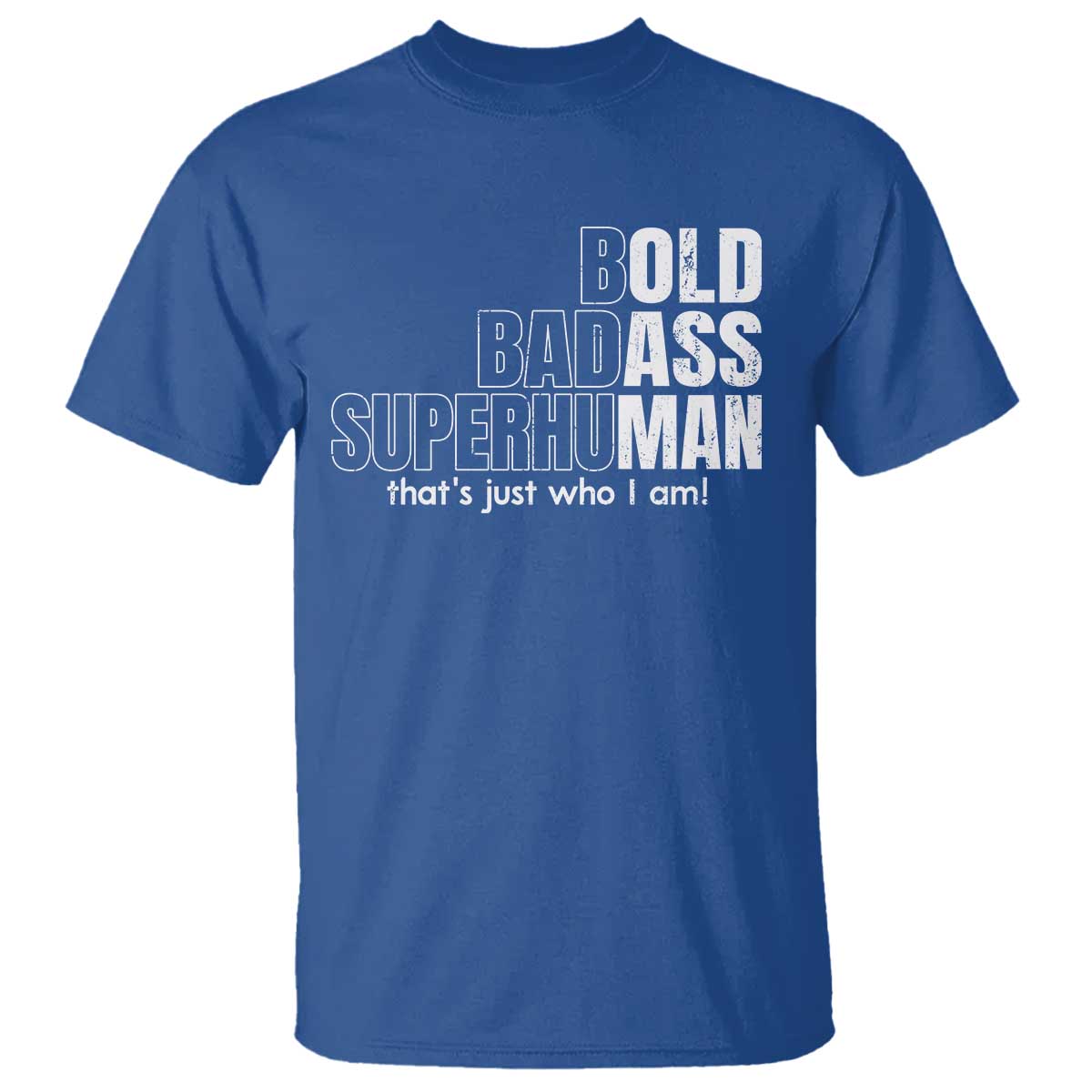 Funny Bald Dad T Shirt Old Man Saying Gag Gift Fathers Day TS10 Royal Blue Print Your Wear