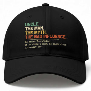 Funny Uncle Baseball Cap Best Funny Uncle Fathers Day TS10 Print Your Wear