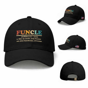 Funcle Funny Uncle Baseball Cap Like An Uncle Only Funner Fathers Day TS10 Baseball Cap Universal Fit Black Print Your Wear