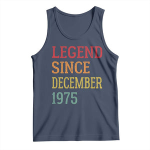 Legend Since December 1975 Tank Top Vintage Retro 50th Birthday Gifts TS10 Navy Print Your Wear