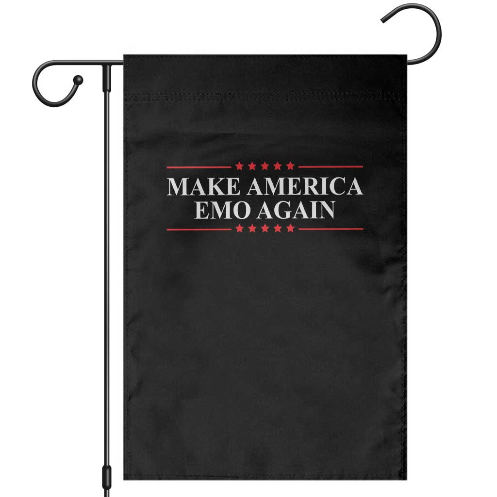 Make America Emo Again Garden Flag Funny Goth Gothic US TS10 Black Print Your Wear