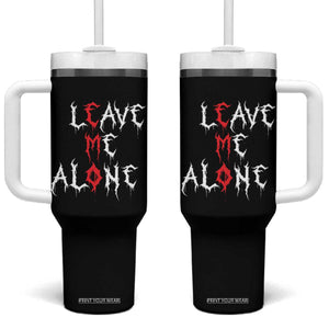 Leave me Alone Emo Tumbler With Handle Aesthetic Goth Scene Alternative Music TS10 One Size: 40 oz Black Print Your Wear