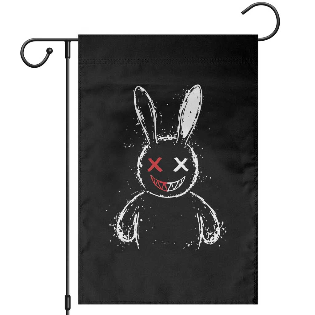 Creepy Cute Bunny Garden Flag Rabbit Alt Goth Grunge Horror Aesthetic TS10 Black Print Your Wear