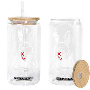 Creepy Cute Bunny Glass Can Rabbit Alt Goth Grunge Horror Aesthetic TS10 Print Your Wear