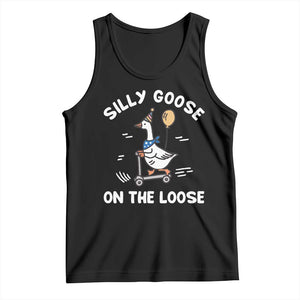 Funny Silly Goose Tank Top Goose On The Loose Animal Humor TS10 Black Print Your Wear