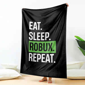 Eat Sleep Roblox Repeat Throw Blanket Funny Video Game Lovers Gamers TS10 Print Your Wear