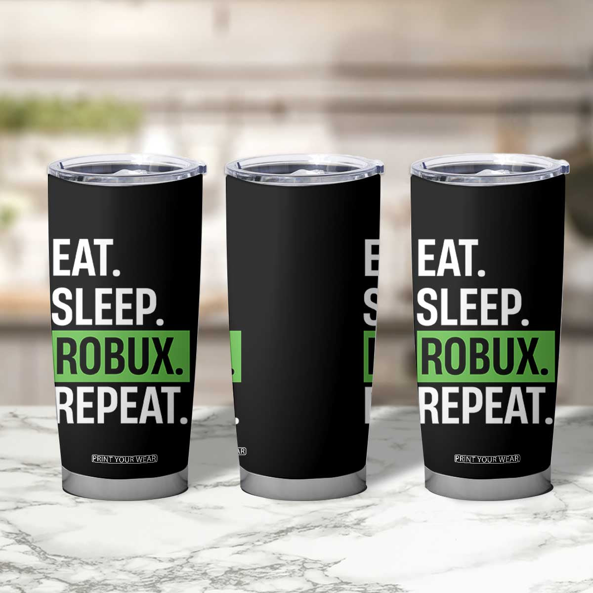 Eat Sleep Roblox Repeat Tumbler Cup Funny Video Game Lovers Gamers TS10 Print Your Wear
