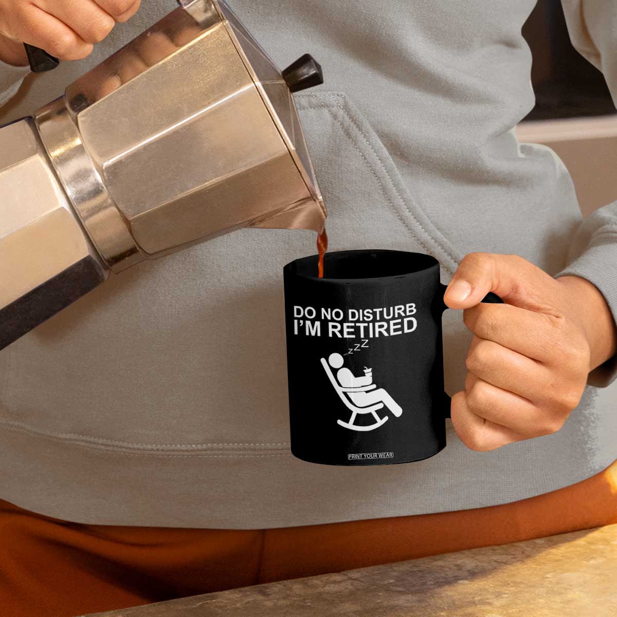 Retirement Gifts For Men Coffee Mug Do Not Disturb Im Retired TS10 Print Your Wear