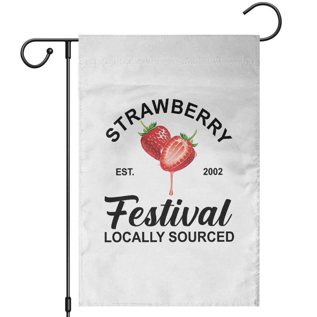Strawberry Vintage Garden Flag Summer Fruit Strawberry Festival Cottagecore TS10 White Print Your Wear